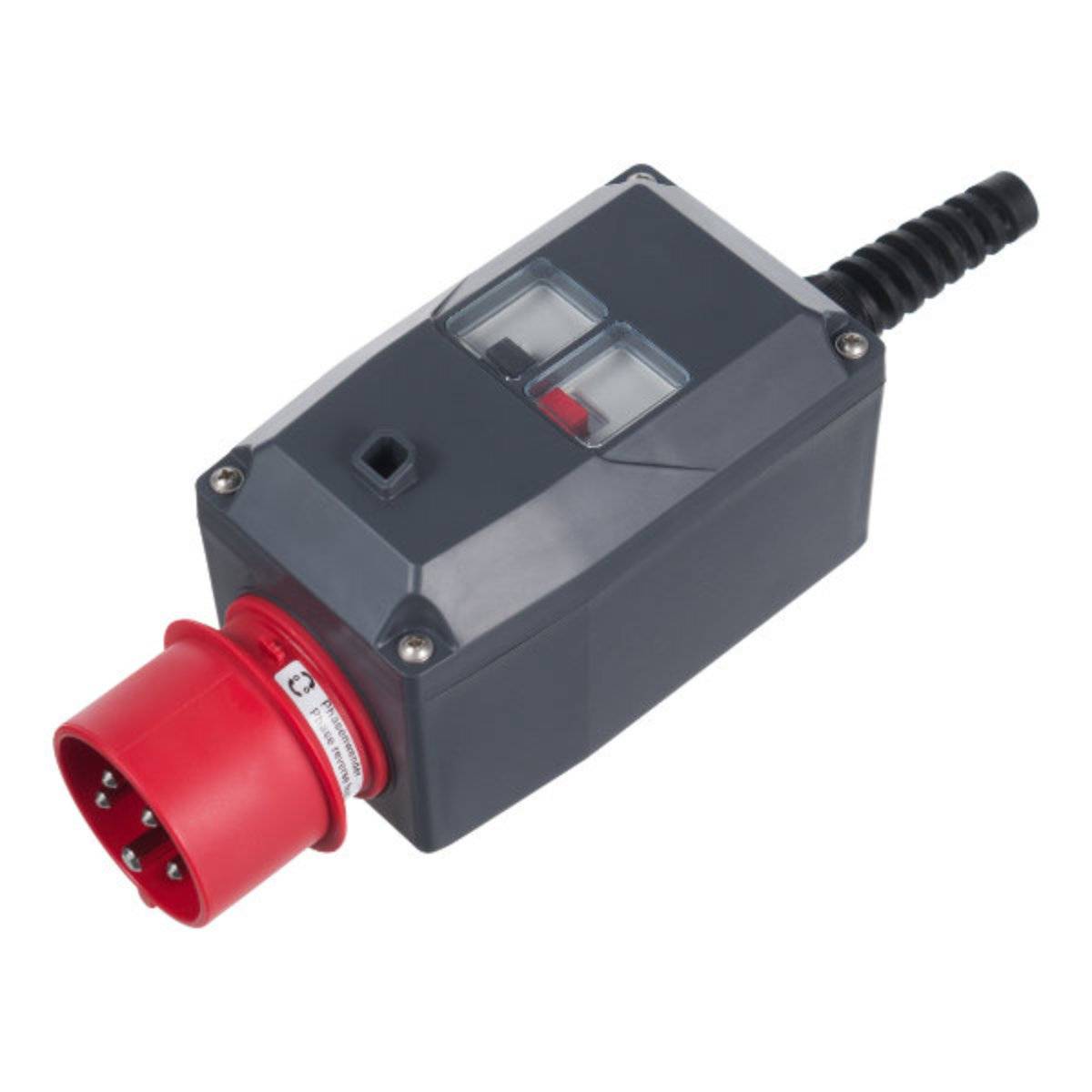 207P263.00KSVM-Stecker-Leergehäuse CEE 3P+N+E/6h/16A/400V Phasenwender, 1x M20-0