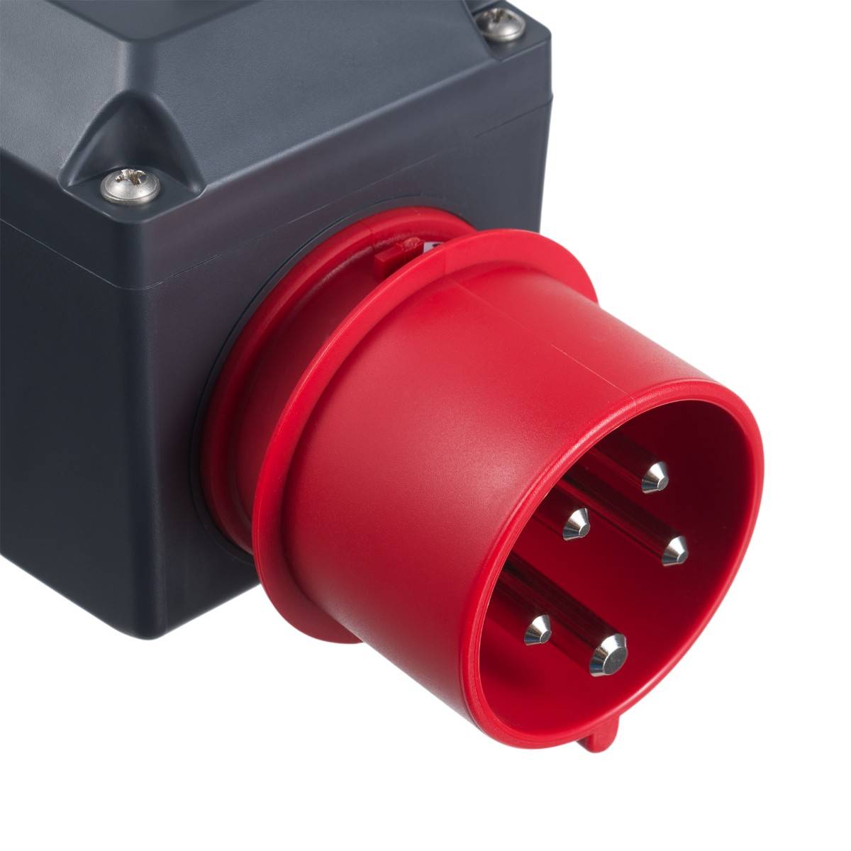 207P263.00KSVM-Stecker-Leergehäuse CEE 3P+N+E/6h/16A/400V Phasenwender, 1x M20-2