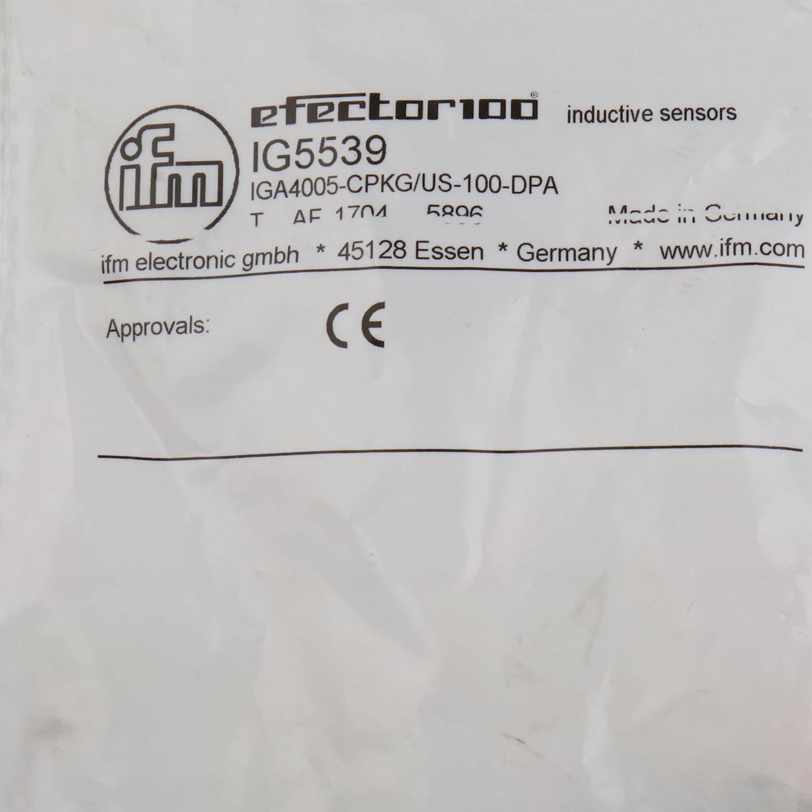 ifm induktiver Sensor IG5539 IGA4005-CPKG/US-104 OVP-1