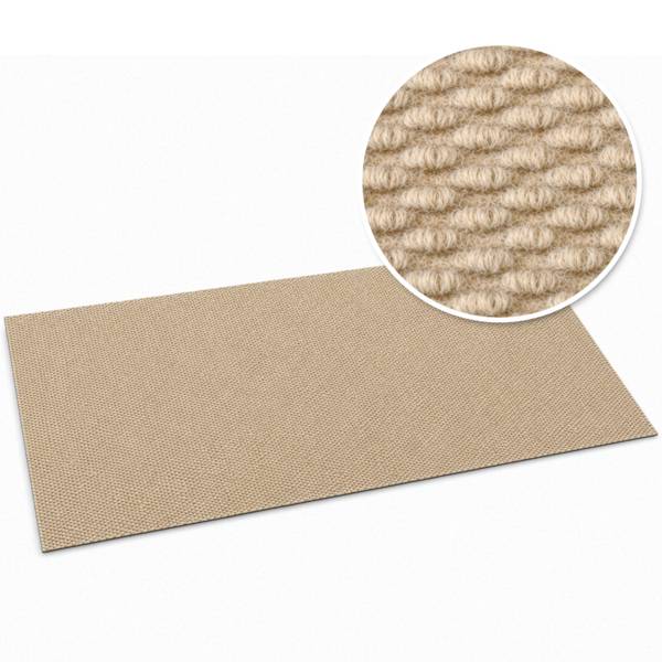 FLOORDIREKT Schmutzfangmatte Hong Kong Pro -  Robust & Rutschfest - Beige - 200 x 800 cm