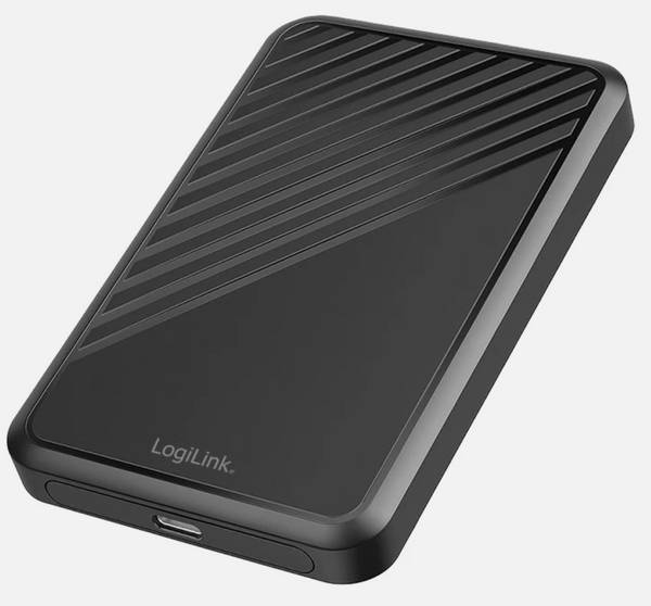 2,5 Extern. Encl. USB 3.2 Gen 1, screwless, black Gehäuse Externe
