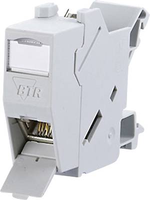 Metz Connect 1309426003-E Netzwerkdose Hutschiene CAT 6 Lichtgrau RAL 7035