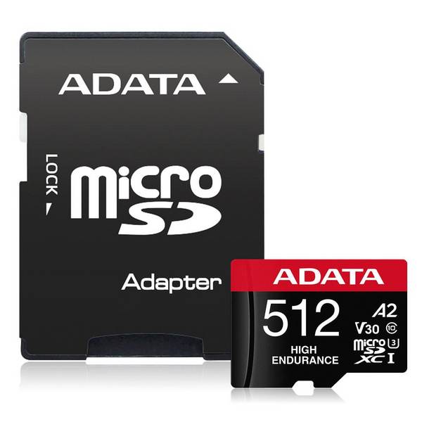 ADATA High Endurance 512 GB MicroSDXC Klasse 10 UHS-I 100 MB/s 85 Class V30 A2