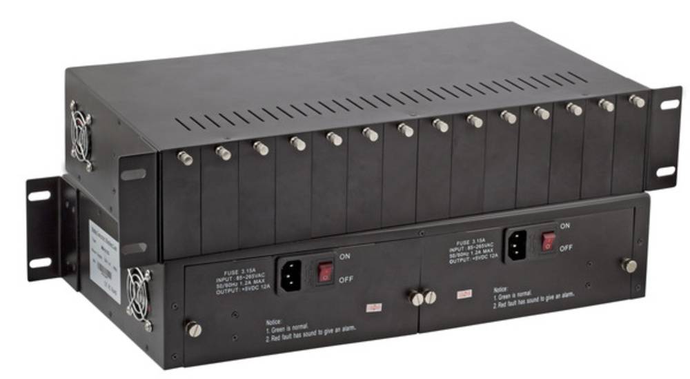 Medienkonverter 19 Rack-mount chassis 2 HE 14 Slots, - 1 VPE = 3 Stï¿½ck Aktive Zubehör-0
