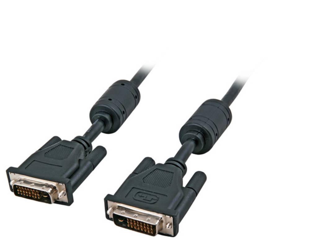 VGA / DVI DVI-D Dual Link Kabel, 2x 24+1, St.-St., AWG 30, 3,0m, schwarz - 1 VPE = 50 Stï¿½ck VGA-0