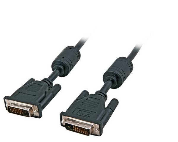 VGA / DVI DVI-D Dual Link Kabel, 2x 24+1, St.-St., AWG 30, 3,0m, schwarz - 1 VPE = 50 Stï¿½ck VGA