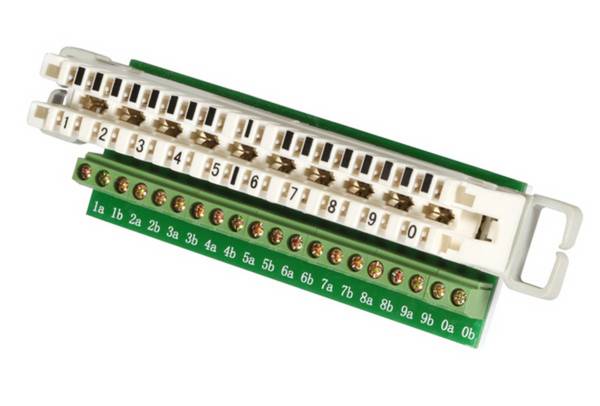 Telekom + LSA Systeme Adapter Trennleiste 10DA / LSA, Schraubklemme - 1 VPE = 8 Stï¿½ck + LSA LSA