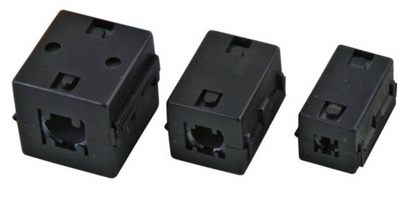 Serielle und Paralelle Kabel und Adapter Ferrit-Ringkern 6,5mm, schwarz, eckig, - 1 VPE = 63 und und