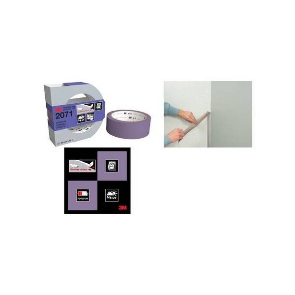Malerabdeckband 2071 x violett scharfe Farblinien ideal für
