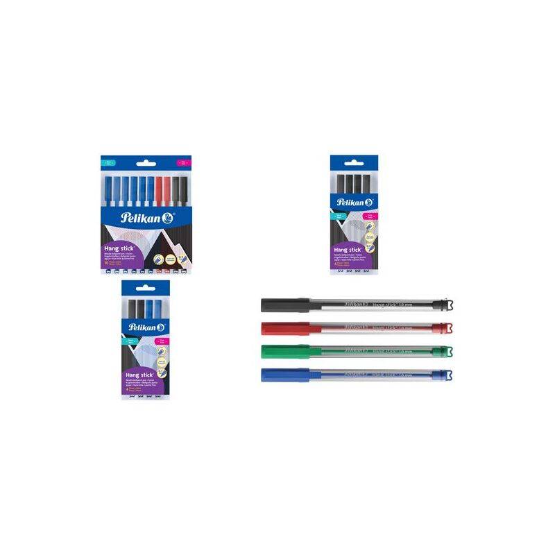 Pelikan Kugelschreiber Hang Stick, 0,7 mm, 4er Polybag-0