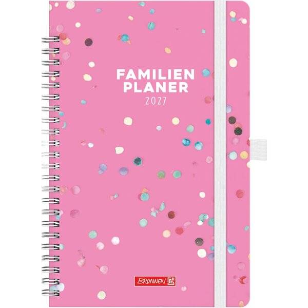 Familienplaner A5 1 Woche/2 Seiten Grafik-Einband Confetti 2027-0