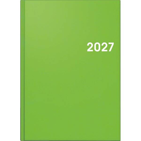 Buchkalender 795 A5 1 Tag/Seite Balacron-Einband hellgrün 2027-0