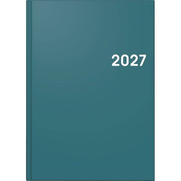 Buchkalender 795 A5 1 Tag/Seite Balacron-Einband petrol 2027-0