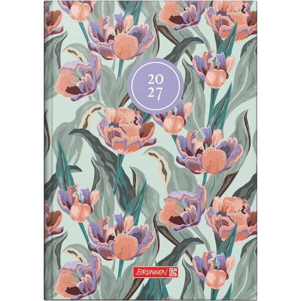 Buchkalender 795 A5 1 Tag/Seite Grafik-Einband Botanical 2027-0