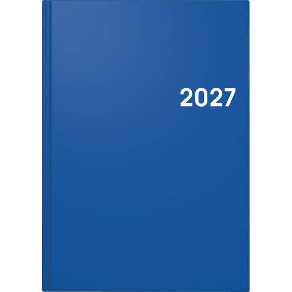 Buchkalender 795 A5 1 Tag/Seite Balacron-Einband blau 2027-0