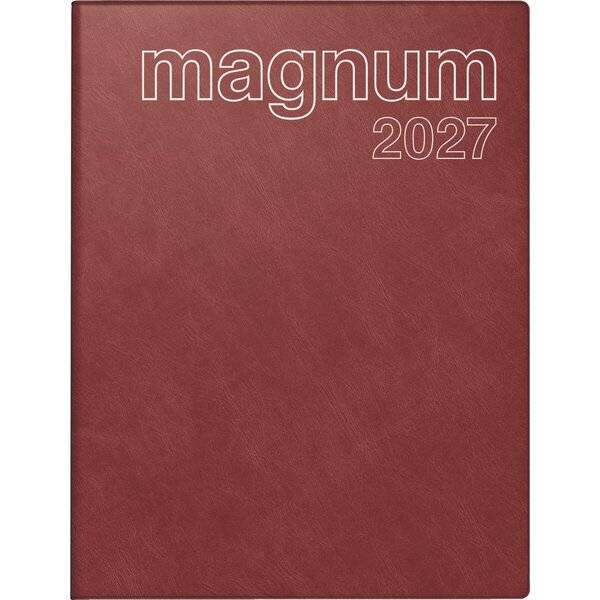 rido idé Buchkalender "magnum Catana", 2027, weinrot-0