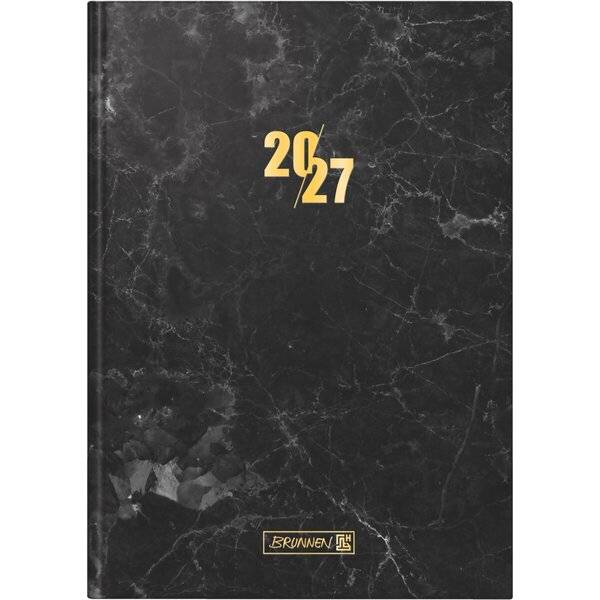 Buchkalender 795 A5 1 Tag/Seite Grafic-Einband Graphite 2027-0