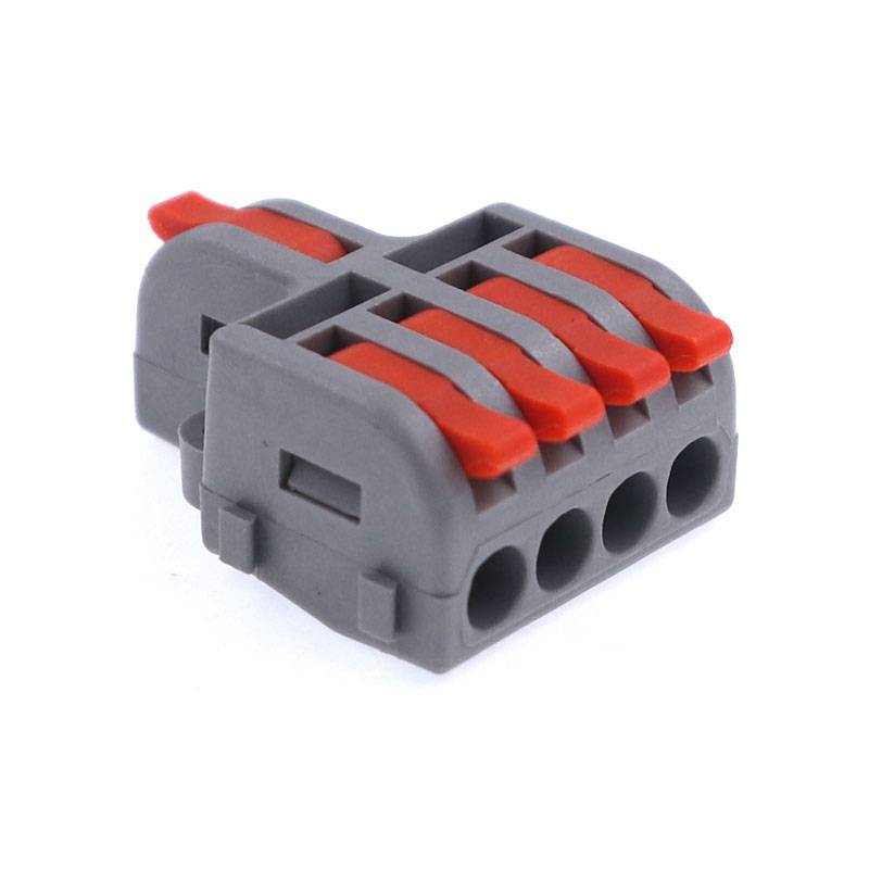 Kaiser Electronics 10er Pack 1+4 Durchgangsklemme 4mm² 600V für flexibele und starre Kabel 1 + 4-1