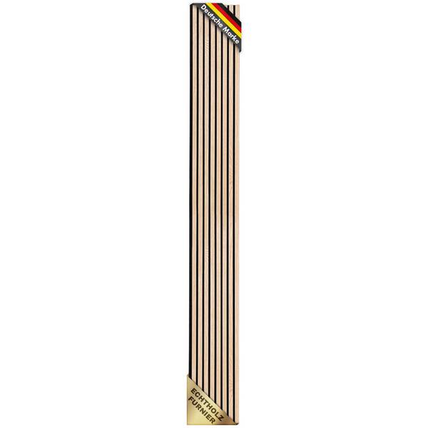 Floordirekt Akustikpaneele in Holzoptik - 275 x 27 cm - White Oak - Zeitloses Design - Angenehme Raumakustik