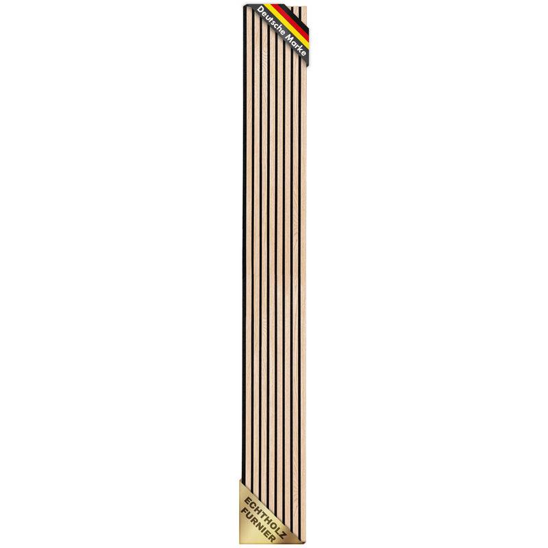 Floordirekt Akustikpaneele in Holzoptik - 275 x 27 cm - White Oak - Zeitloses Design - Angenehme Raumakustik-0