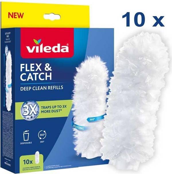 Vileda Staubwedel-Einsätze für Flex&Catch 10 Stück (177662)