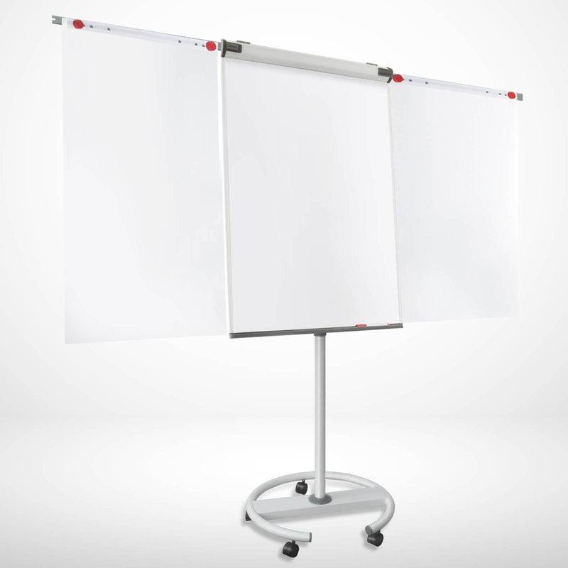 Floordirekt Mobiles Flipchart Shark Premium - 105 x 67 cm - mit Rollenfuß & 2 Papierhalter - Höhenverstellbar-2