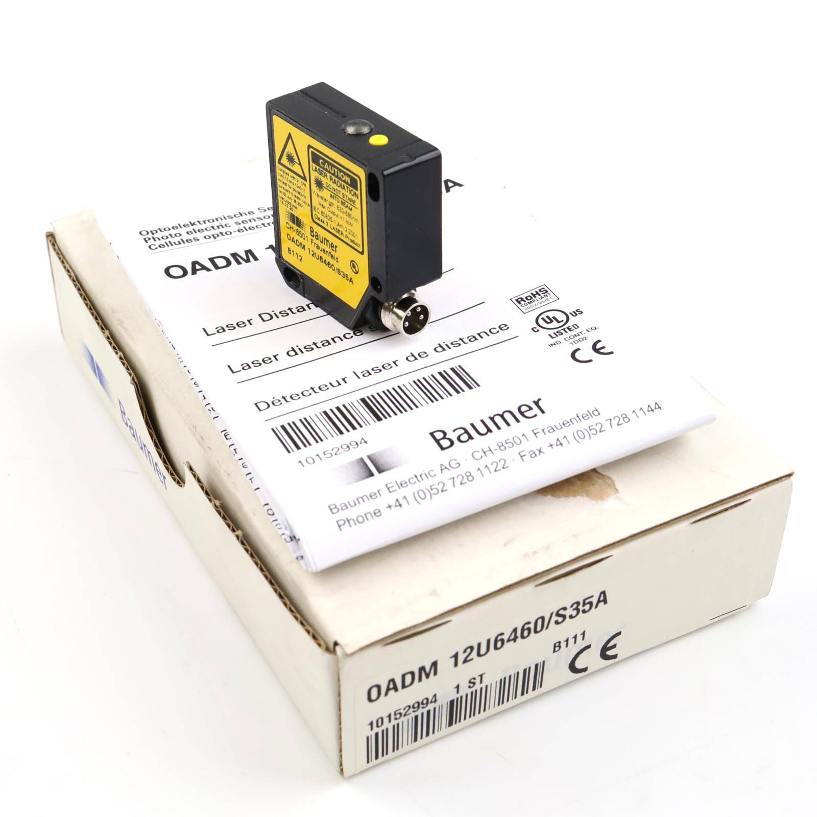 Baumer Distanz-Sensor OADM 12U6460/S35A 10152994 OVP-0