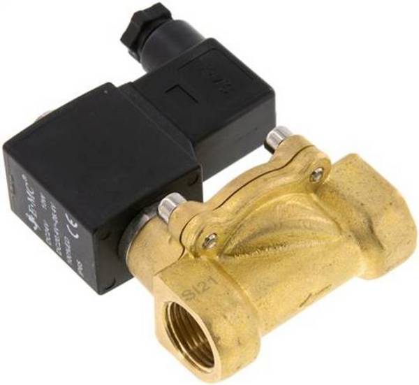 2/2-Wege Magnetventil G 1/2", stromlos geöffnet (NO),FKM Eco
