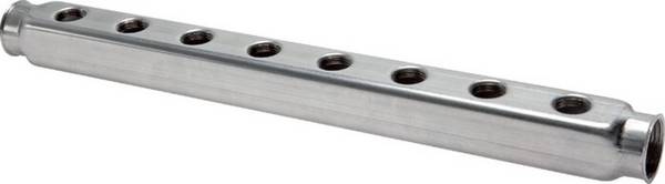 Verteilerleiste 2x G 1", Abgänge einseitig 9x G 1/2"