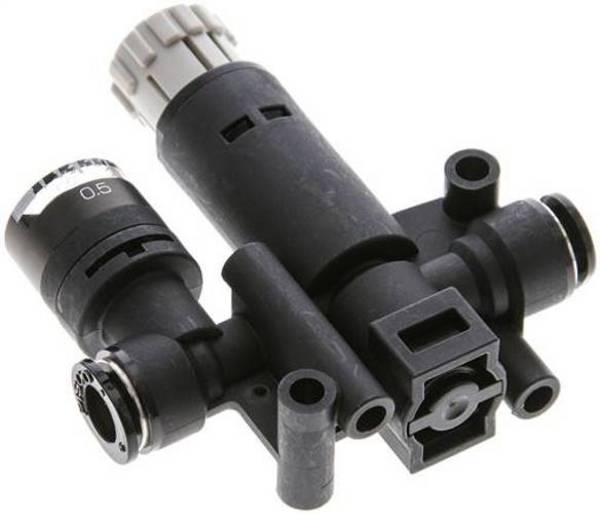 Druckregler 6-6mm, mit Manometer, IQS-Standard