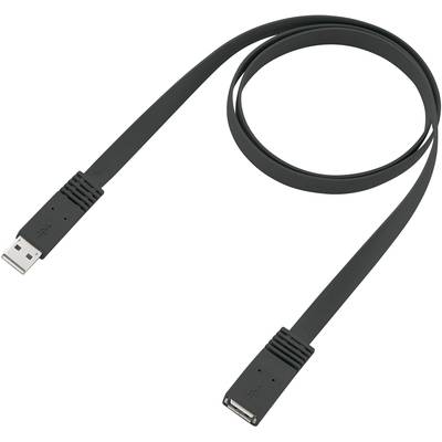 Renkforce USB-Stromkabel USB 2.0 USB-A Stecker, DC Stecker 3,5 mm 1.00 m  Schwarz vergoldete Steckkontakte RF-4079667 kaufen