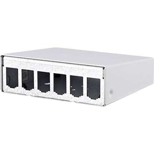 Metz Connect 130861-0602-E 6 Port Netzwerk-Patchpanel Unbestückt 1 HE Weiß Unbestückt
