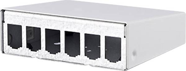 Metz Connect 130861-0602-E 6 Port Netzwerk-Patchpanel Unbestückt 1 HE Weiß Unbestückt