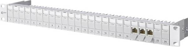 Metz Connect 130920-E 24 Port Netzwerk-Patchpanel 483 mm (19") CAT 6a 1 HE Silber (metallic) Bestückt