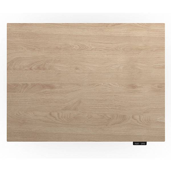 1-Säulen-Schreibtisch Atlanta Wandmontage BxT 800 x 600 mm weiß Eiche. TAKKT Industrial & Packaging GmbH-4