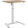 1-Säulen-Schreibtisch Atlanta BxT 800 x 600 mm weiß Buche. TAKKT Industrial & Packaging GmbH 87088149