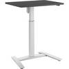 1-Säulen-Schreibtisch Atlanta BxT 800 x 600 mm weiß dunkelgrau. TAKKT Industrial & Packaging GmbH 87088049