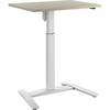 1-Säulen-Schreibtisch Atlanta BxT 800 x 600 mm weiß Eiche. TAKKT Industrial & Packaging GmbH 87088249