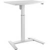 1-Säulen-Schreibtisch Atlanta BxT 800 x 600 mm weiß weiß. TAKKT Industrial & Packaging GmbH 87088549