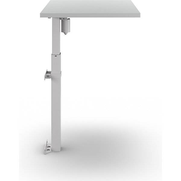 1-Säulen-Schreibtisch Atlanta Wandmontage BxT 800 x 600 mm weiß lichtgrau. TAKKT Industrial & Packaging GmbH-2