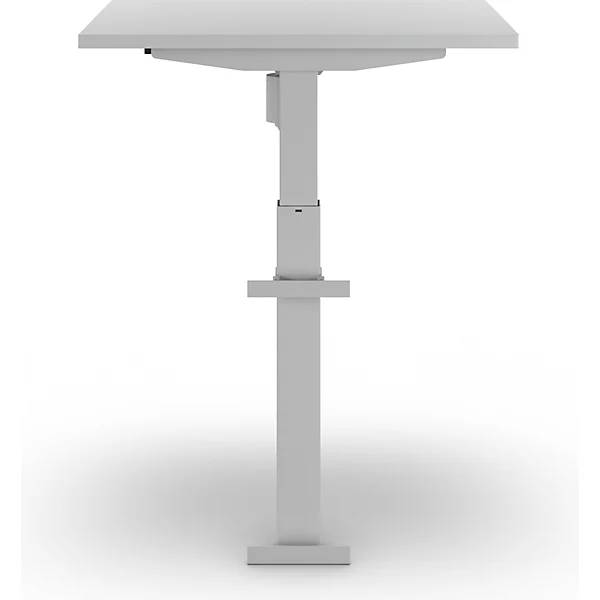 1-Säulen-Schreibtisch Atlanta Wandmontage BxT 800 x 600 mm weiß lichtgrau. TAKKT Industrial & Packaging GmbH-3