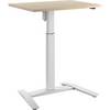1-Säulen-Schreibtisch Atlanta BxT 800 x 600 mm weiß Birke. TAKKT Industrial & Packaging GmbH 87088349
