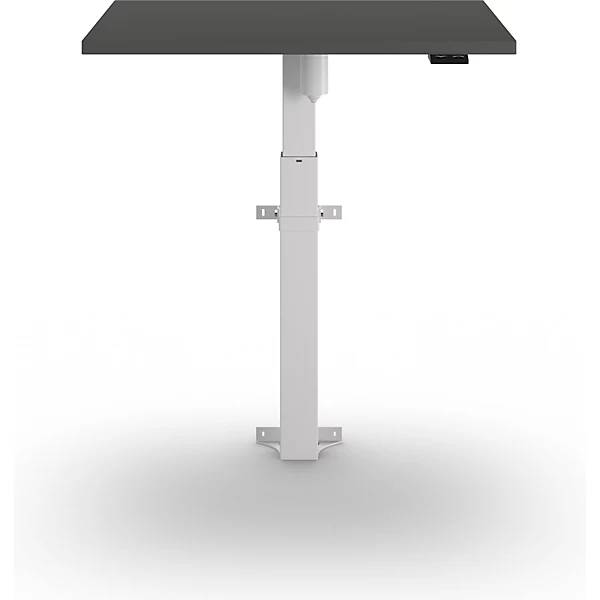 1-Säulen-Schreibtisch Atlanta Wandmontage BxT 800 x 600 mm weiß dunkelgrau. TAKKT Industrial & Packaging GmbH-1