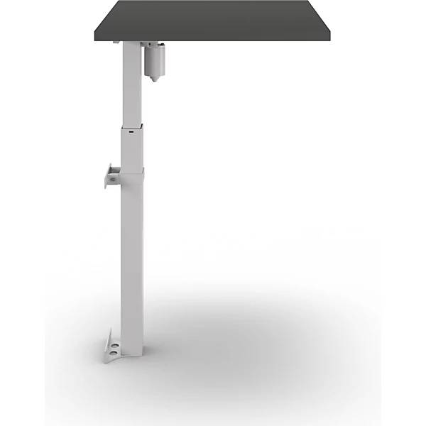 1-Säulen-Schreibtisch Atlanta Wandmontage BxT 800 x 600 mm weiß dunkelgrau. TAKKT Industrial & Packaging GmbH-2