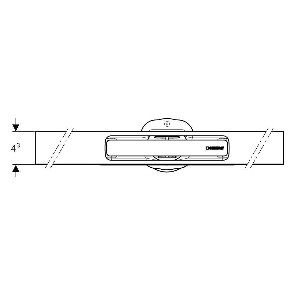 Geberit Duschrinne CL30, 30-90 cm, Schwarz, 1 Stk.-3