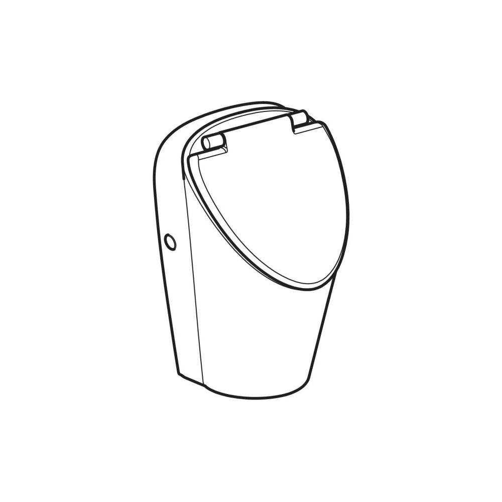 Geberit Renova S Urinal mit Deckel Zulauf hinten, Abgang hinten oder unten, 1 Stk.-2