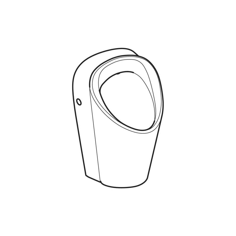 Geberit Renova M Urinal Zulauf hinten, Abgang hinten oder unten, 1 Stk.-2
