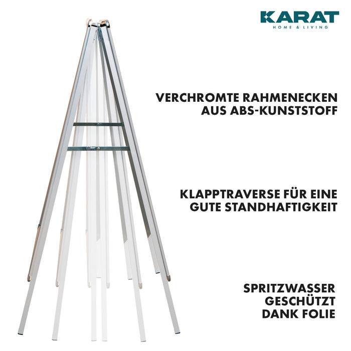 KARAT Kundenstopper - DIN A2 - Doppelseitiger Gehwegaufsteller - Werbeaufsteller für Plakate - aus Aluminium-4