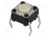 Mikroschalter TACT 0,05A/24VDC Pos: 2 SPST-NO THT B3F Fehlen
