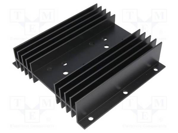 H: 25mm W: 102mm schwarz L: 100mm H TO3 Radiator: geprägt